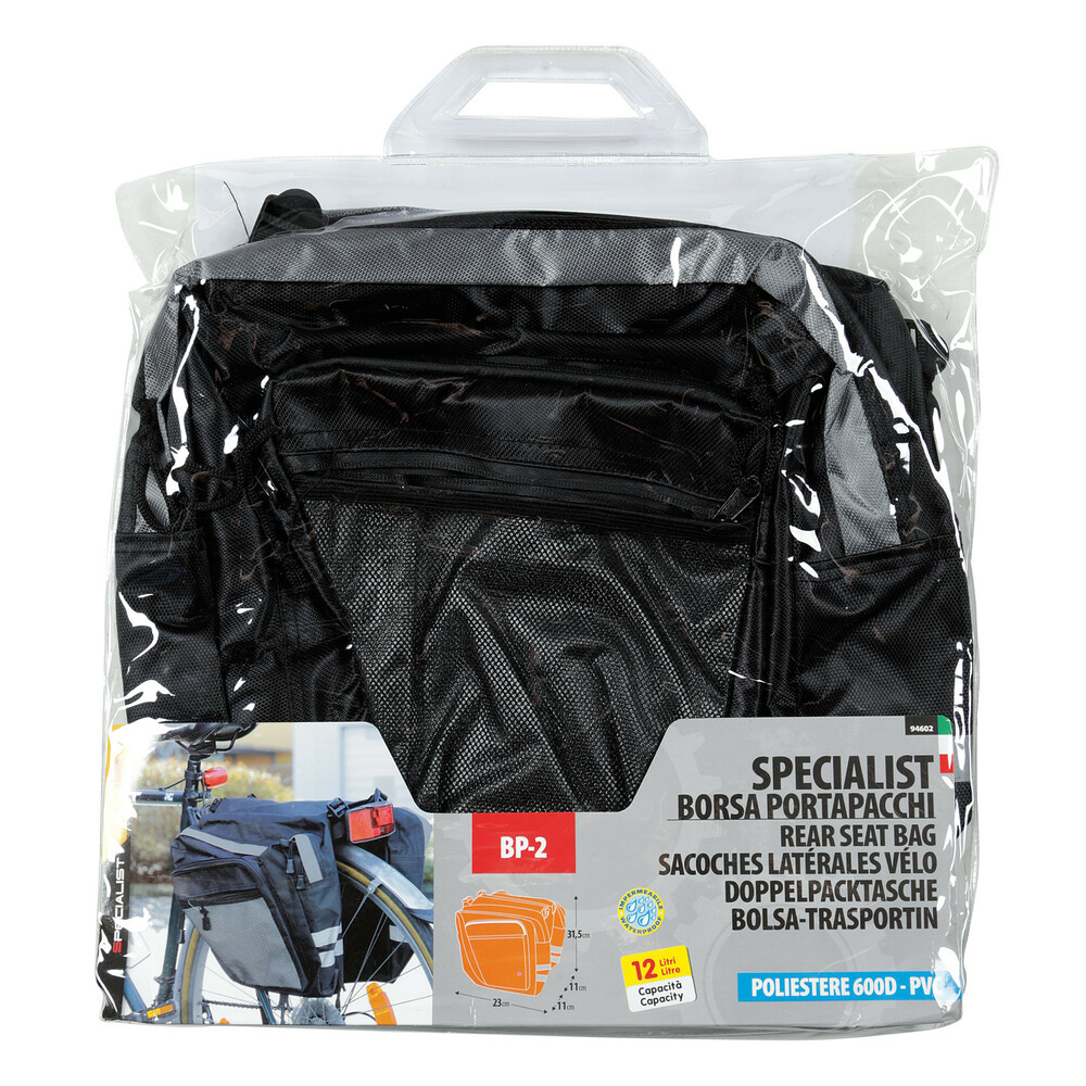 BP-2 Specialist dupla kerékpár táska a hátsó csomagtartóra - 12l thumb