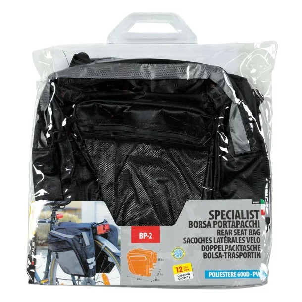 Geanta dubla portbagaj spate bicicleta BP-2 Specialist - Capacitate 12l