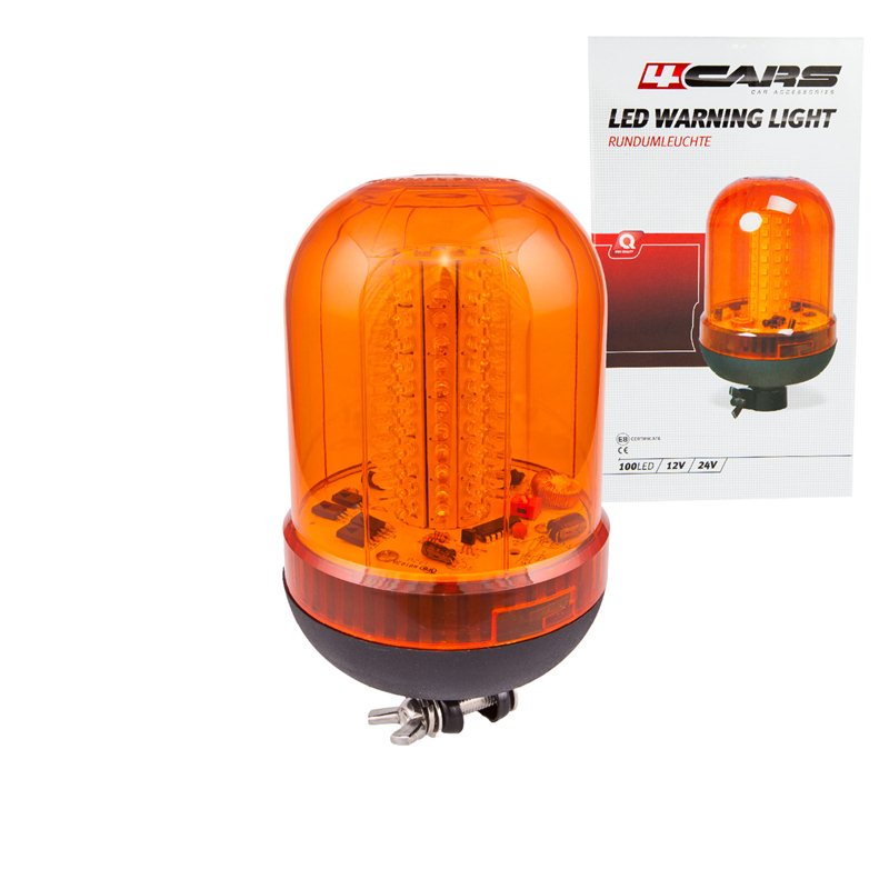 Multifunctional DIN-mount base warning light 100LED - 12/24V thumb