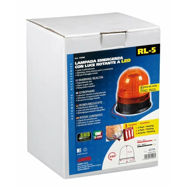 RL-5, Led warning beacon, 12/24V