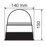 Girofar stroboscopic galben LED 12/24V RL-5