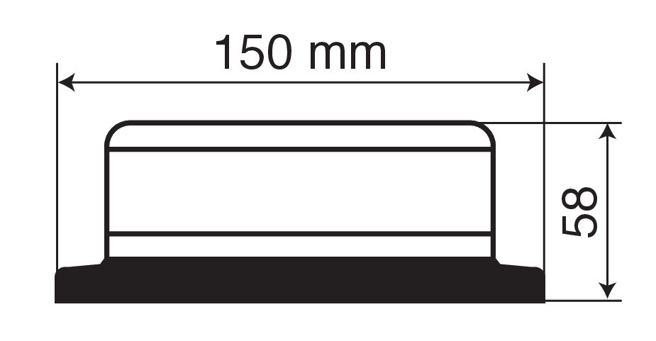 Girofar stroboscopic galben LED 12/24V RL-6 thumb