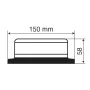 Sztroboszkópos sárga villogó LED-es 12/24V - RL-6