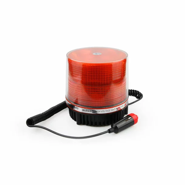 Girofar stroboscopic galben LED cu magnet Amio, 12V