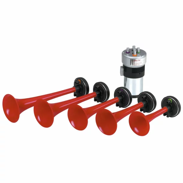 Electropneumatic Horn 5 pcs, 12V - 117 dB Melody