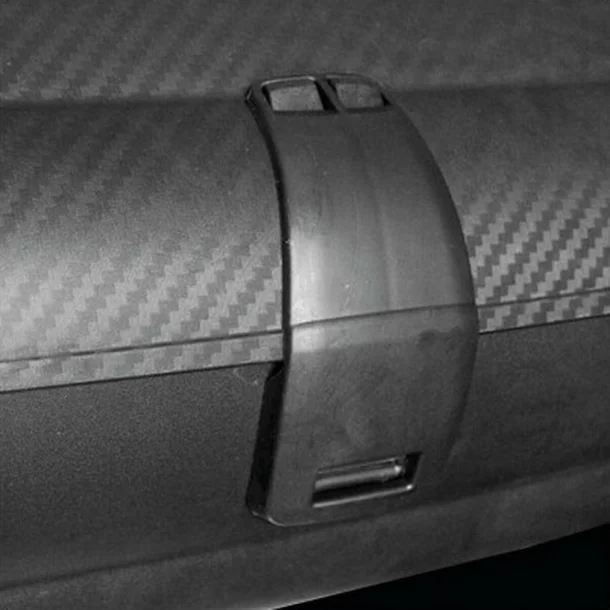 Gran-Pree, polipropilén csomagtartó doboz 320 l  - Karbon fekete-újra lezárva,