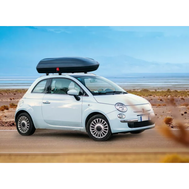 Gran-Pree, polipropilén csomagtartó doboz 320 l  - Karbon fekete-újra lezárva,