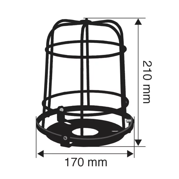 Protection grid for rotating beacon