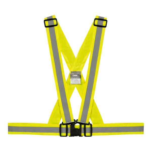 X-Belt, safety reflective cross belt - Yellow