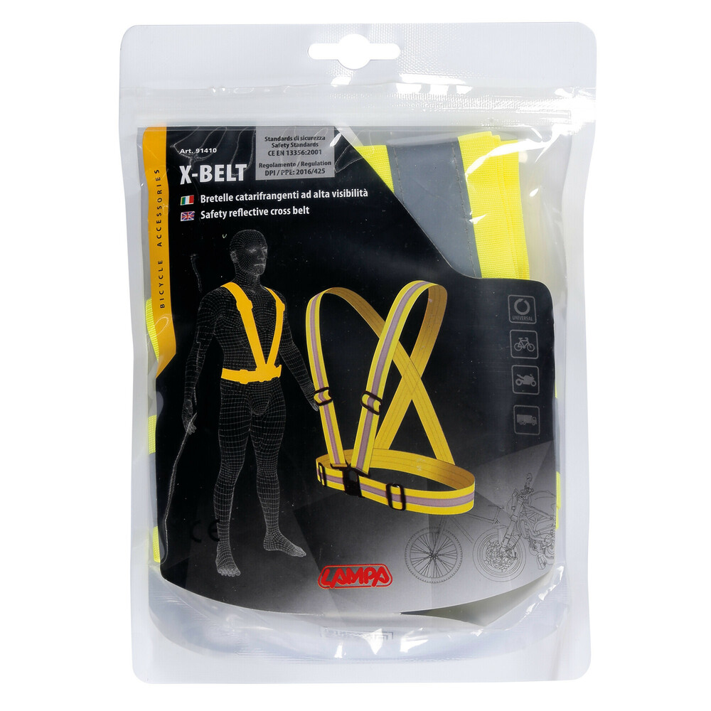 X-Belt, safety reflective cross belt - Yellow thumb