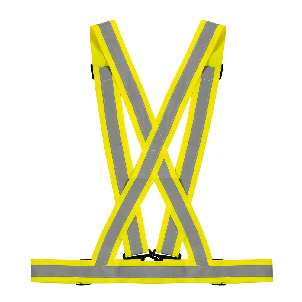 X-Belt biztonsági állítható fényvisszaverő keresztszalag öv, jóváhagyott - Sárga thumb