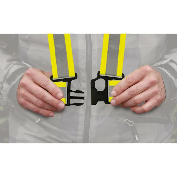 X-Belt biztonsági állítható fényvisszaverő keresztszalag öv, jóváhagyott - Sárga