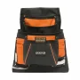 Polyester tool storage belt pouch - 4 + 6 pockets with hammer and tape measure holder