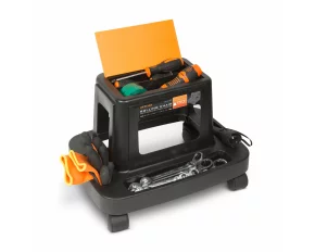 Rolling chair with mechanic tool holder - plastic