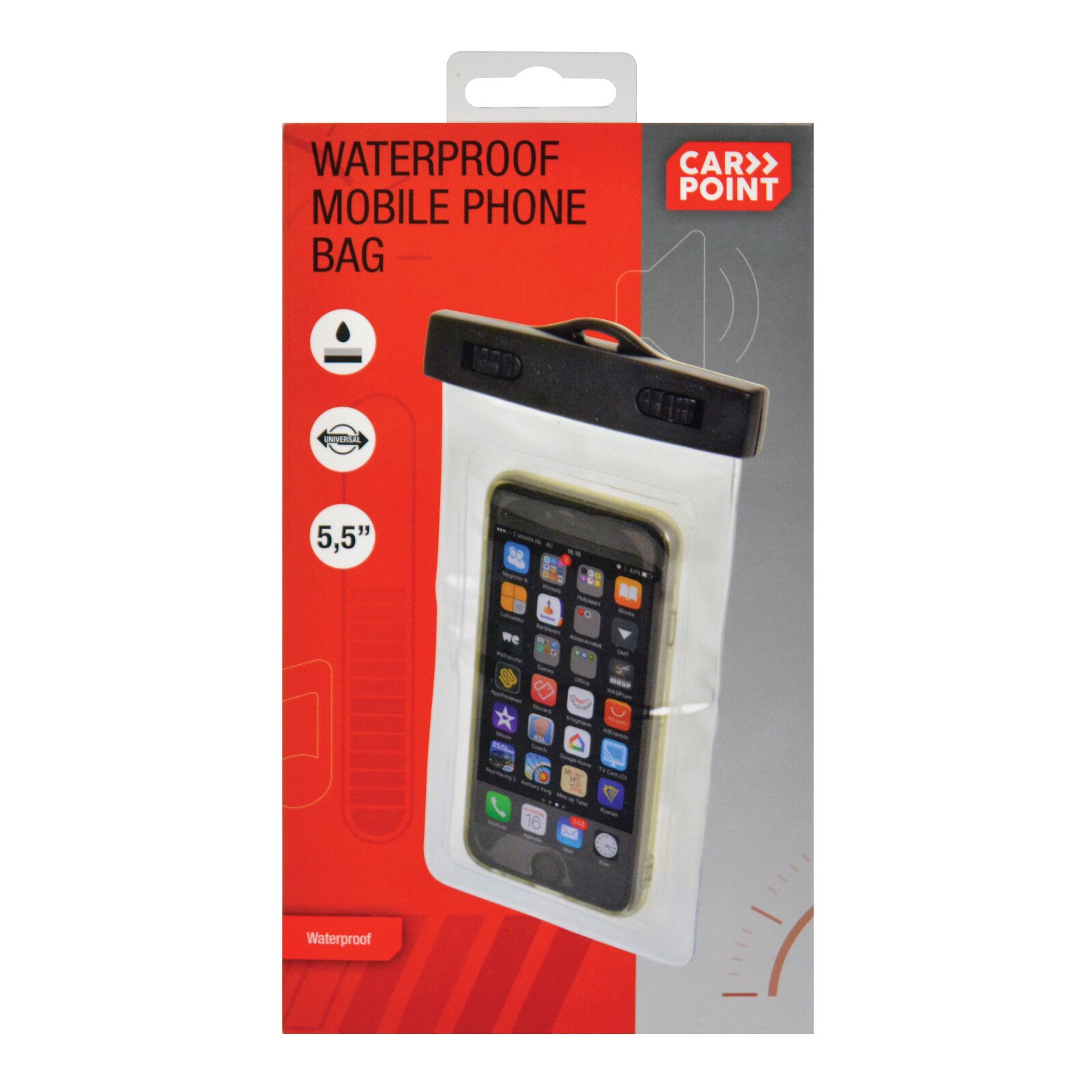 Husa impermeabila telefon mobil max 5,5'' Carpoint thumb