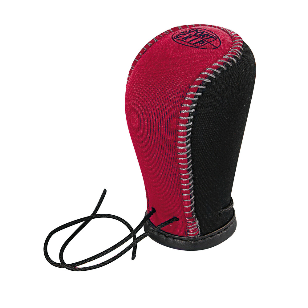 Sport-Grip shift knob cover - Red/Black - Resealed thumb