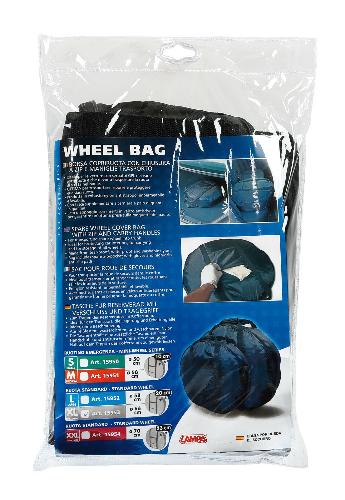 Wheel Bag - Ø 66x20 cm - XL thumb