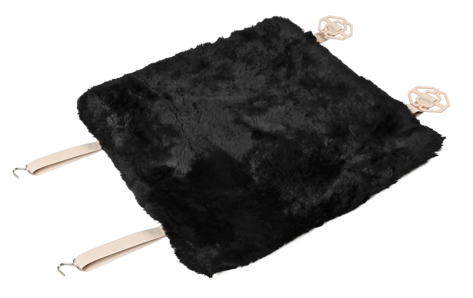 Comfort Max, sheepskin seat cushion 1pcs - Black thumb