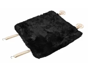 Comfort Max, sheepskin seat cushion 1pcs - Black
