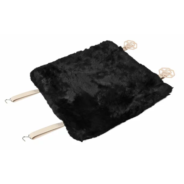 Comfort Max, sheepskin seat cushion 1pcs - Black