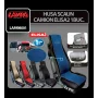 Husa scaun camion Elisa-2 poliester/imit. piele 1buc - Negru/Gri