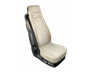 Lolita, polyester/leatherette truck seat cover - Cream