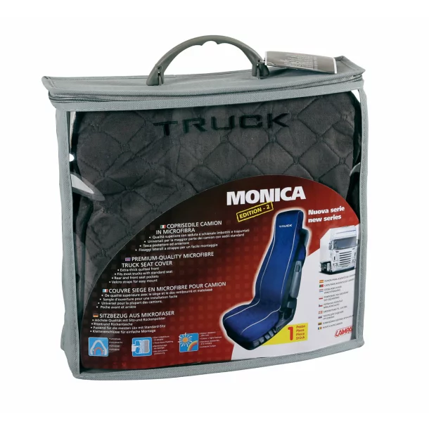 Monica, microfibre truck seat cover - Grey
