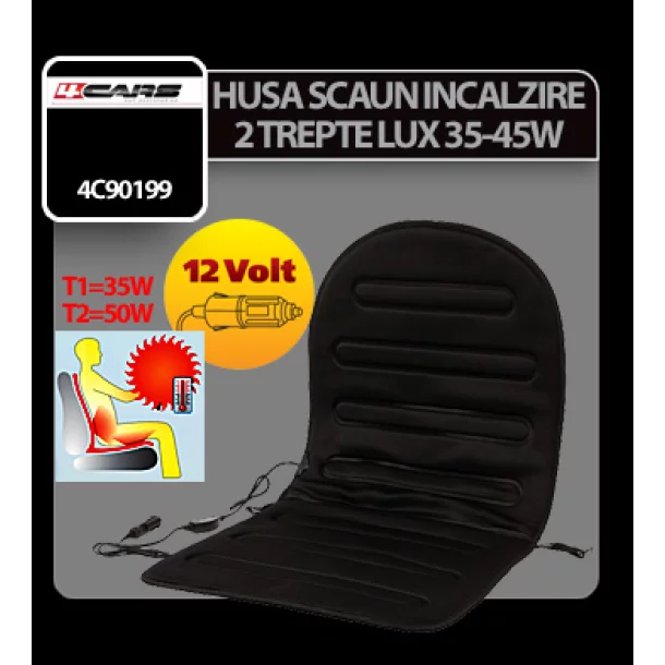 Husa scaun cu incalzire in doua trepte Lux 12V 35-45W 4Cars