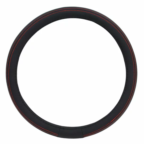 Amio steering wheel cover SWC-01-M - Ø 37-39 cm - Black/Red