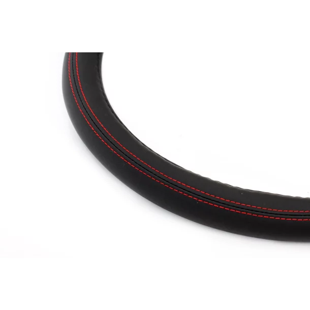 Amio steering wheel cover SWC-01-M - Ø 37-39 cm - Black/Red