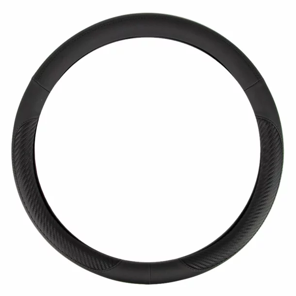 Amio steering wheel cover SWC-17-M - Ø 37-39 cm - Black/Carbon