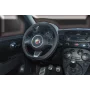 Artisan steering wheel cover - M - Ø 37/39 cm - Black/White