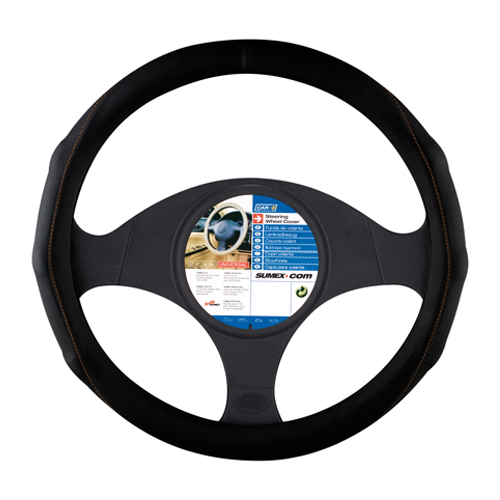 Black Grip steering wheel cover - M - Ø 37/39 cm thumb