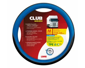 Husa volan camion Club premium - M - Ø 44/46cm - Albastru