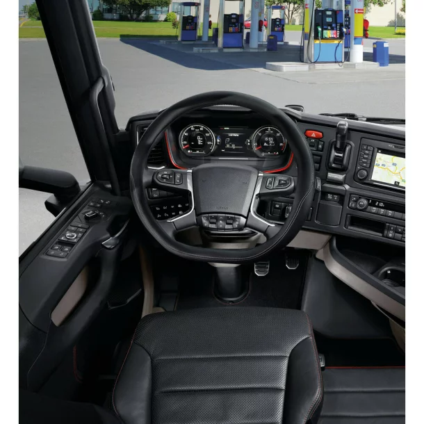 Husa volan camion Club Sport, Skeentex - Negru - Iveco S-Way (10/2019&gt;)