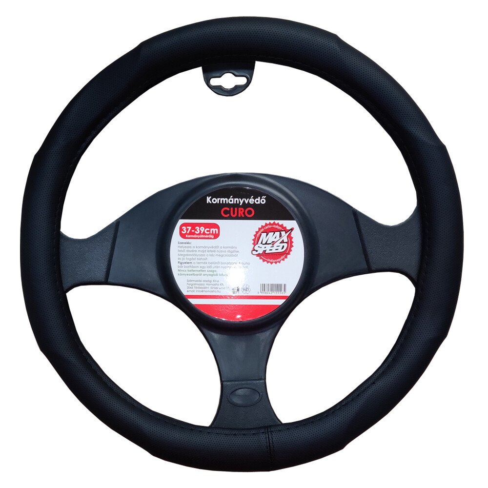 Curo steering wheel cover - M - Ø 37/39 cm - Black thumb