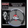 Carpoint, steering wheel cover Dragon - M - Ø 37/39 cm - Grey