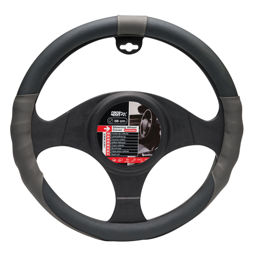 GT Special steering wheel cover - M - Ø 37/39 cm - Black/Grey thumb