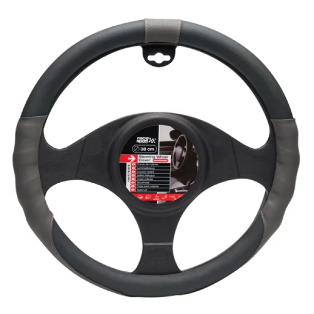 GT Special steering wheel cover - M - Ø 37/39 cm - Black/Grey