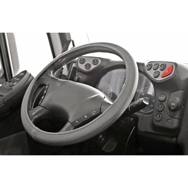 Protector 2 in 1, elasticized steering wheel cover - Grey