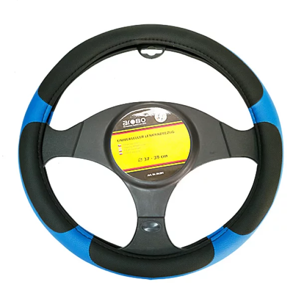 Husa volan Sport Filson - M - Ø 37-39cm - Negru/Albastru