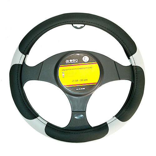 Filson Sport TPE steering wheel cover - M - Ø 37/39 cm - Black/Grey thumb
