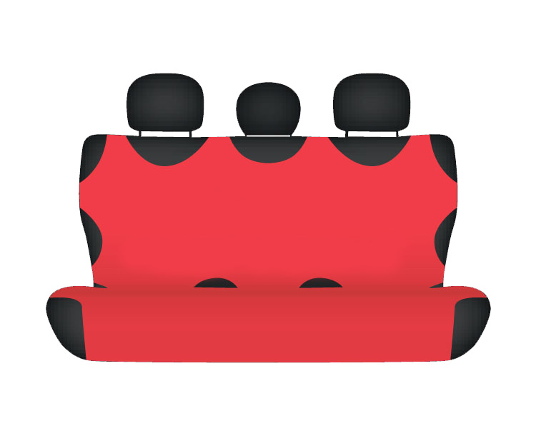 Koszulki undershirt back seat cover 2pcs - Red thumb