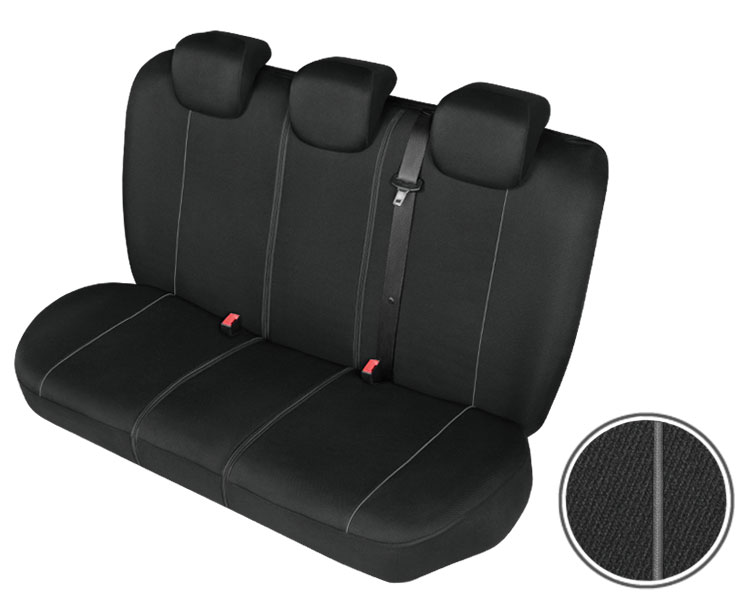 Solid Lux Super rear back seat covers - Size L and XL thumb