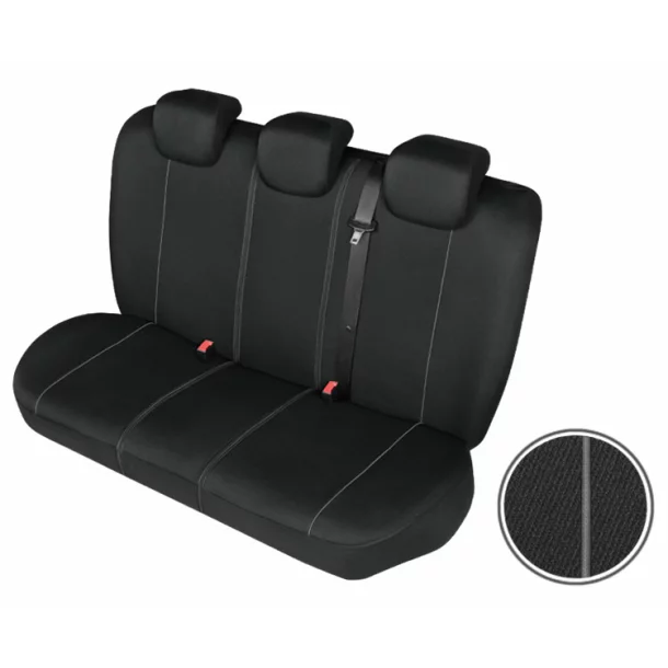 Solid Lux Super rear back seat covers - Size L and XL