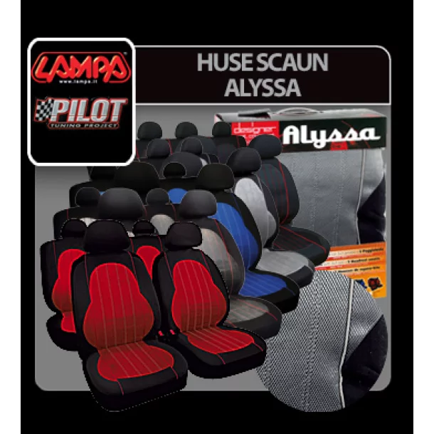 Alyssa seat covers 9pcs - Blue