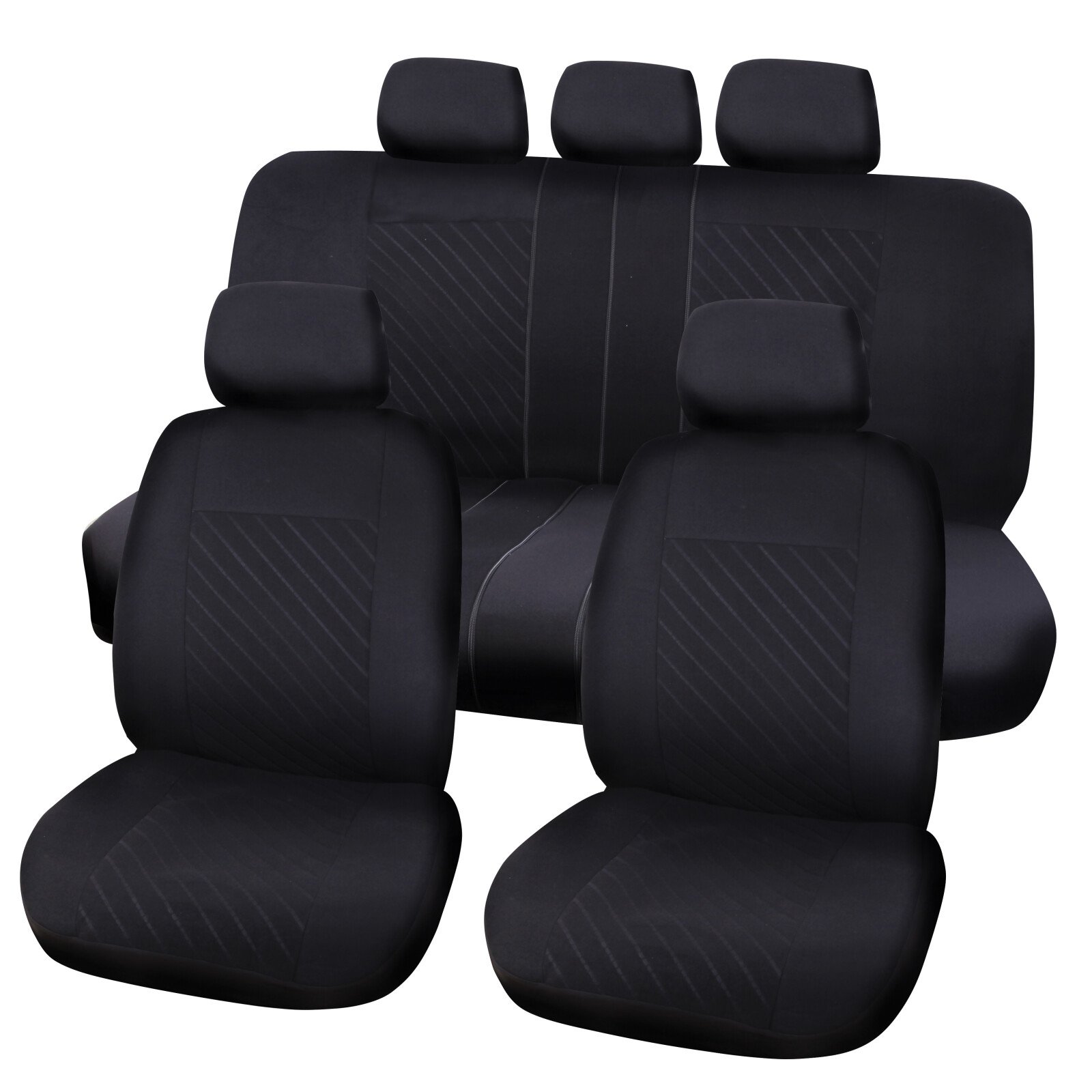 Berlin seat covers 9pcs - Black thumb