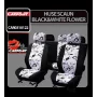 Huse scaun Black &amp; White Flower 9buc