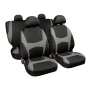 Capri stretch-fit seat covers 8pcs - Black/Grey