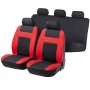 Car Comfort seat covers 12pcs - Black/Red